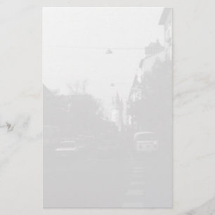 Vintage Germany Frankfurt City street cars 1970 Stationery