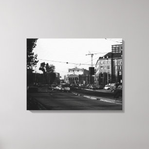 Vintage Germany Frankfurt opera Canvas Print