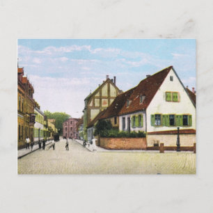 Vintage Germany, Germersheim Fischerstrasse Postcard
