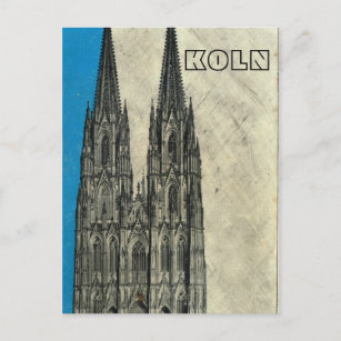Vintage Germany,  Koln Cathedral Postcard