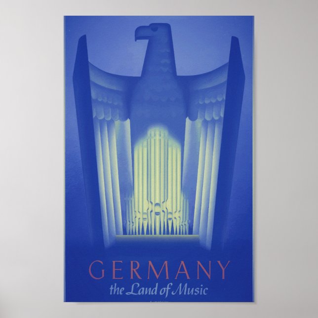 Vintage Germany Land of Music Poster (Front)