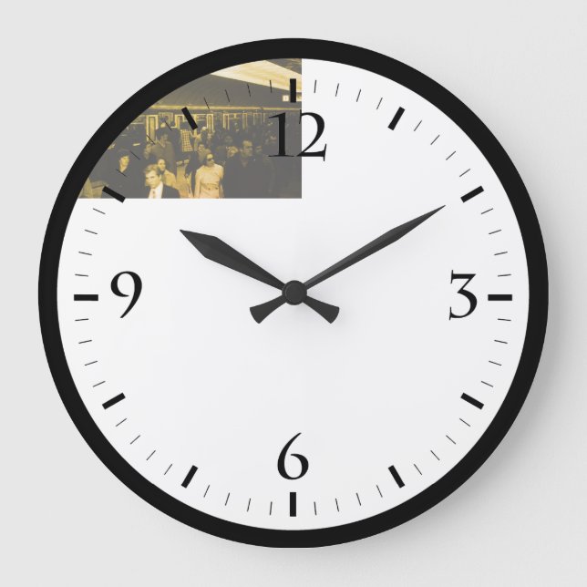 Vintage Germany Munich Station Marienplatz Large C Clock (Front)