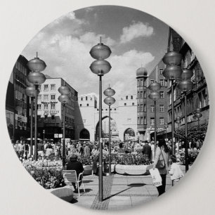 Vintage Germany Munich Towngate Karistor 1970 6 Cm Round Badge