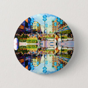 Vintage Germany Munich Towngate Karistor 6 Cm Round Badge