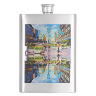Vintage Germany Munich Towngate Karistor Hip Flask