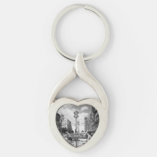 Vintage Germany Munich Towngate Karistor Key Ring (Front)