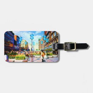 Vintage Germany Munich Towngate Karistor Luggage Tag