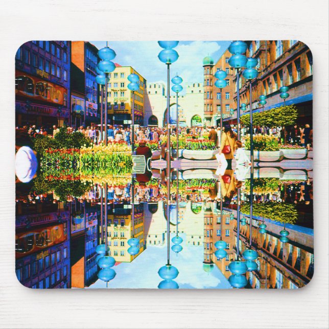 Vintage Germany Munich Towngate Karistor Mouse Mat (Front)