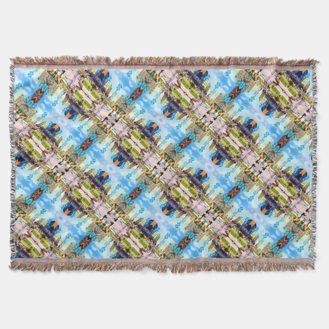 Vintage Germany Munich Towngate Karistor Throw Blanket (Front)