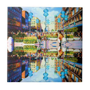 Vintage Germany Munich Towngate Karistor Tile