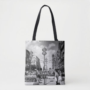 Vintage Germany Munich Towngate Karistor Tote Bag