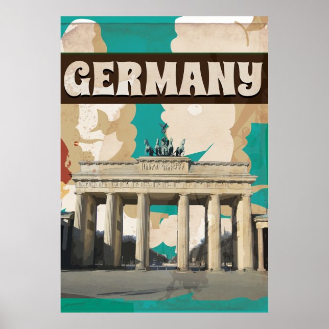 VINTAGE GERMANY TRAVEL POSTER (Front)