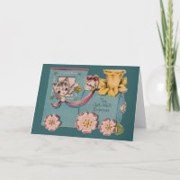 Vintage Get Well Greeting Card