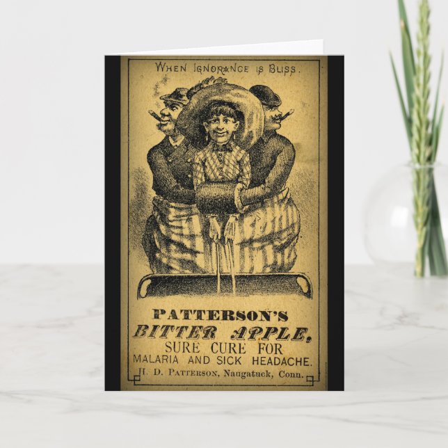 Vintage Get Well  Medicinal advertisement-Card Card (Front)