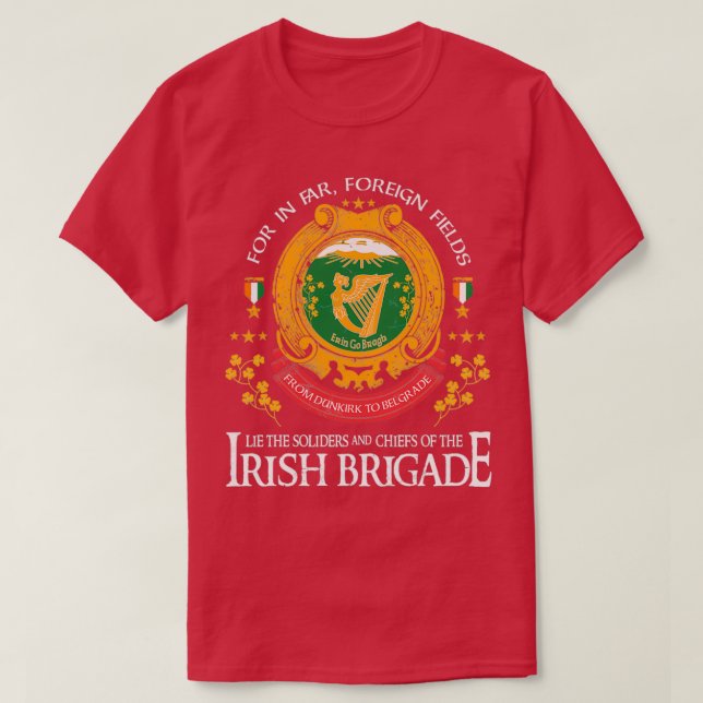 Vintage Gettysburg Pennsylvania Irish Brigade Flag T-Shirt (Design Front)