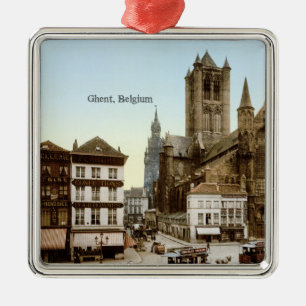 Vintage - Ghent, Belgium Metal Tree Decoration