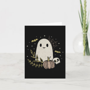 Vintage Ghost Autumn Fall Halloween 1 Card