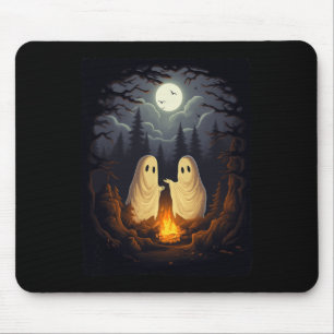 Vintage Ghost Camping Campfire Gothic Halloween Me Mouse Mat