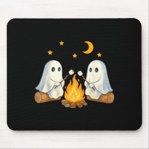 Vintage Ghost Camping Gothic Halloween Campfire Mouse Mat
