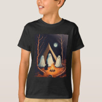 Vintage Ghost Cat Camper Camping Lover Gothic Hall