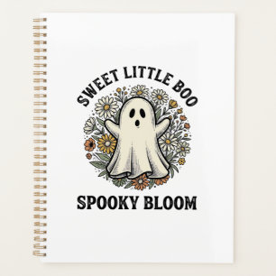 Vintage Ghost Floral Cute Halloween Boo Bouquet_1 Planner
