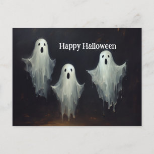 Vintage Ghost Painting Postcard
