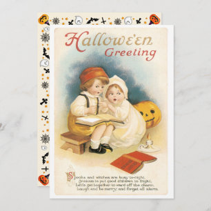 Vintage Ghost Stories Halloween Invitation