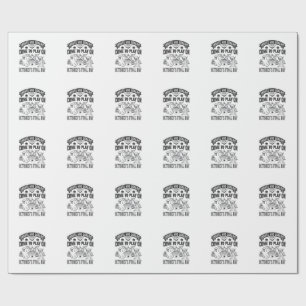 Vintage Ghosts And Goblins Halloween Shirt Design_ Wrapping Paper