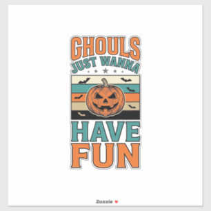 Vintage Ghouls Just Wanna Have Fun Halloween Shirt