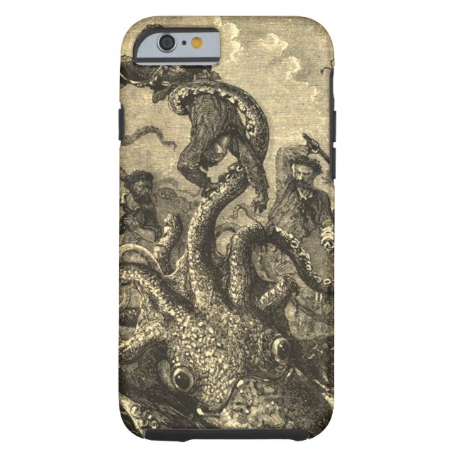 Vintage Giant Squid Sea Monster Case (Back)