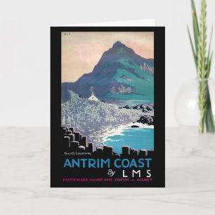 Vintage Giants Causeway Antrim Coast Ireland Postc Card