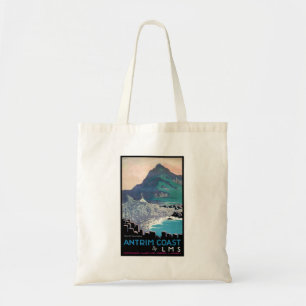 Vintage Giants Causeway Antrim Coast Ireland Tote Bag