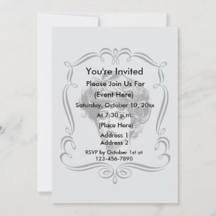 Vintage Gibson Girl Art Party Invitation