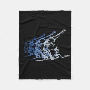Vintage Gift For Snowboarder Wintersport Retro Sno Fleece Blanket