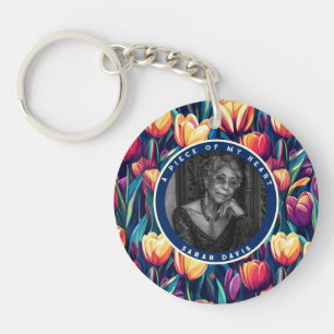 Vintage Gift Ideas Photo Tulip Key Ring