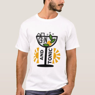 Vintage Gin And Tonic Art T-Shirt