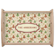 Vintage Gingerbread Man & Christmas Trees Custom