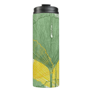 Vintage Ginkgo Biloba: Tropical Leaves Thermal Tumbler