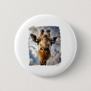 Vintage Giraffe 6 Cm Round Badge