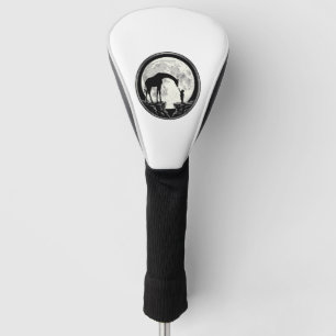 Vintage Giraffe and Child Moon Silhouette Shirt_1 Golf Head Cover