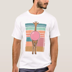 Vintage Giraffe Bubblegum Engraving Shirt Design_1