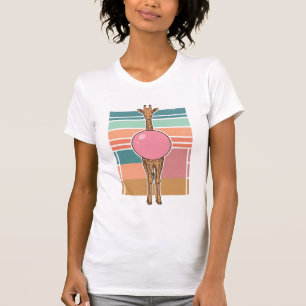 Vintage Giraffe Bubblegum Engraving Shirt Design_1