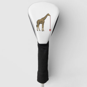 Vintage Giraffe Drinking Straw Vector Design_1 Golf Head Cover