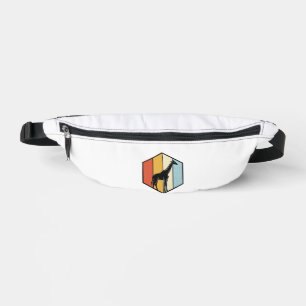 Vintage Giraffe Geometric Safari Vector Shirt_1 Bum Bags
