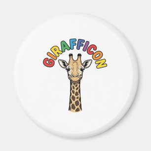 Vintage Giraffe Icon Cute Animal Shirt Design_1 Magnet