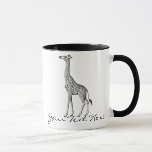 Vintage Giraffe Mug