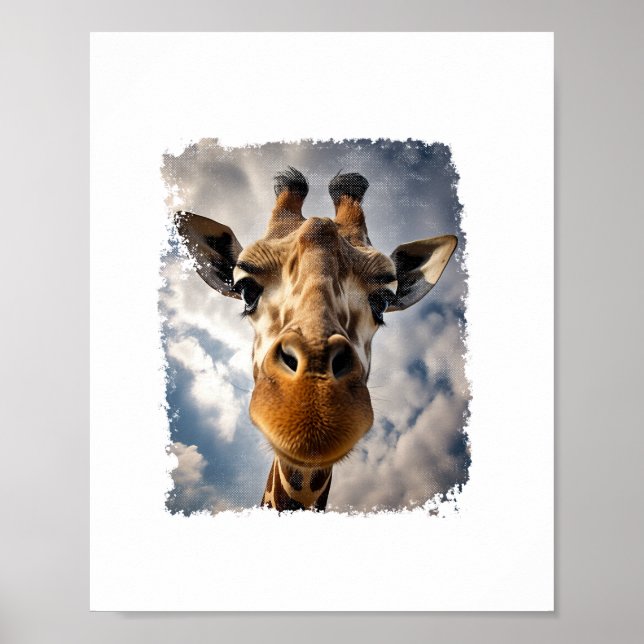 Vintage Giraffe   Poster (Front)