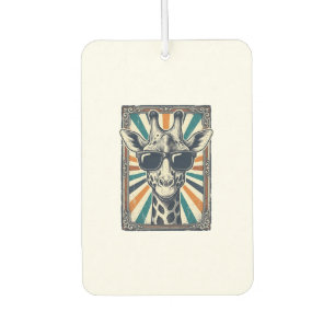 Vintage Giraffe Sunglasses Car Air Freshener