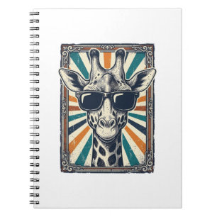 Vintage Giraffe Sunglasses Notebook