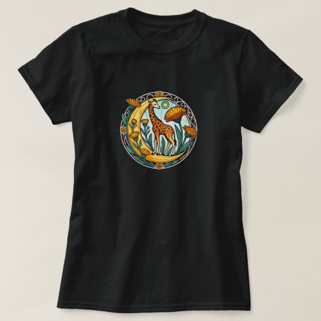 Vintage Giraffe                                    T-Shirt (Design Front)